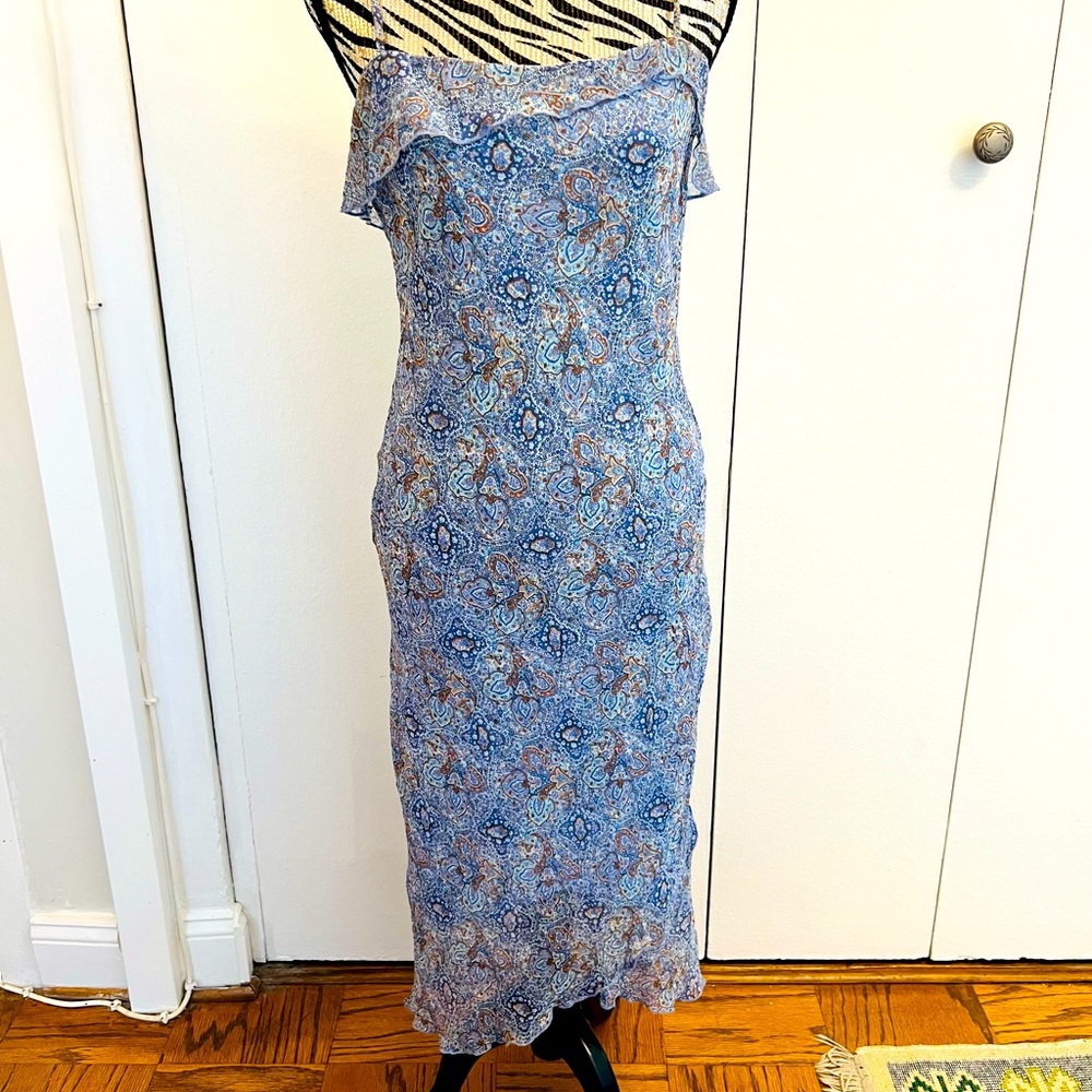 Blue Paisley Women's Dress